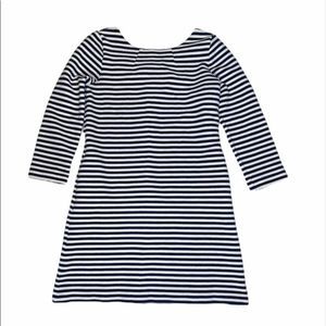 Lilly Pulitzer Little Charlene Navy Stripe Dress Girls Size XL 12/14